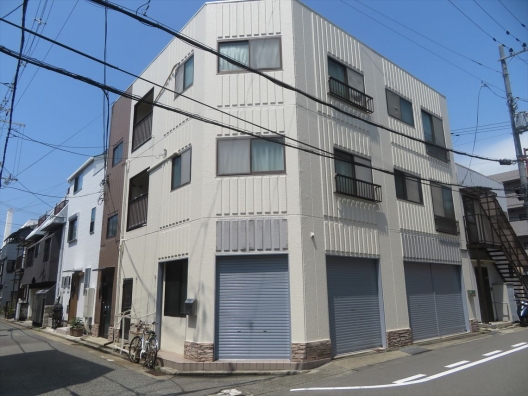 上沢　北東角地　間口良好　事務所仕様の内装有り