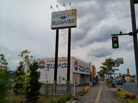 岩出市　岩出バイパス　国道24号　元釣具店　貸店舗